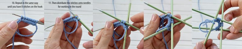 How to Cast On from the Center | Pinhole Cast On Step 4