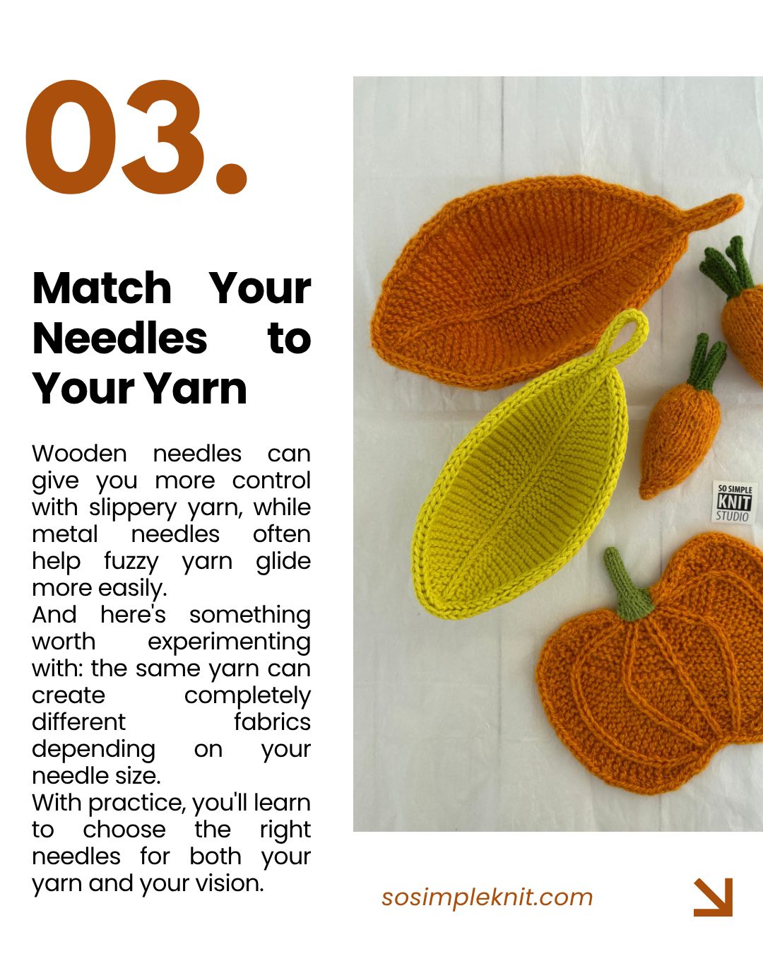 Knitting tips