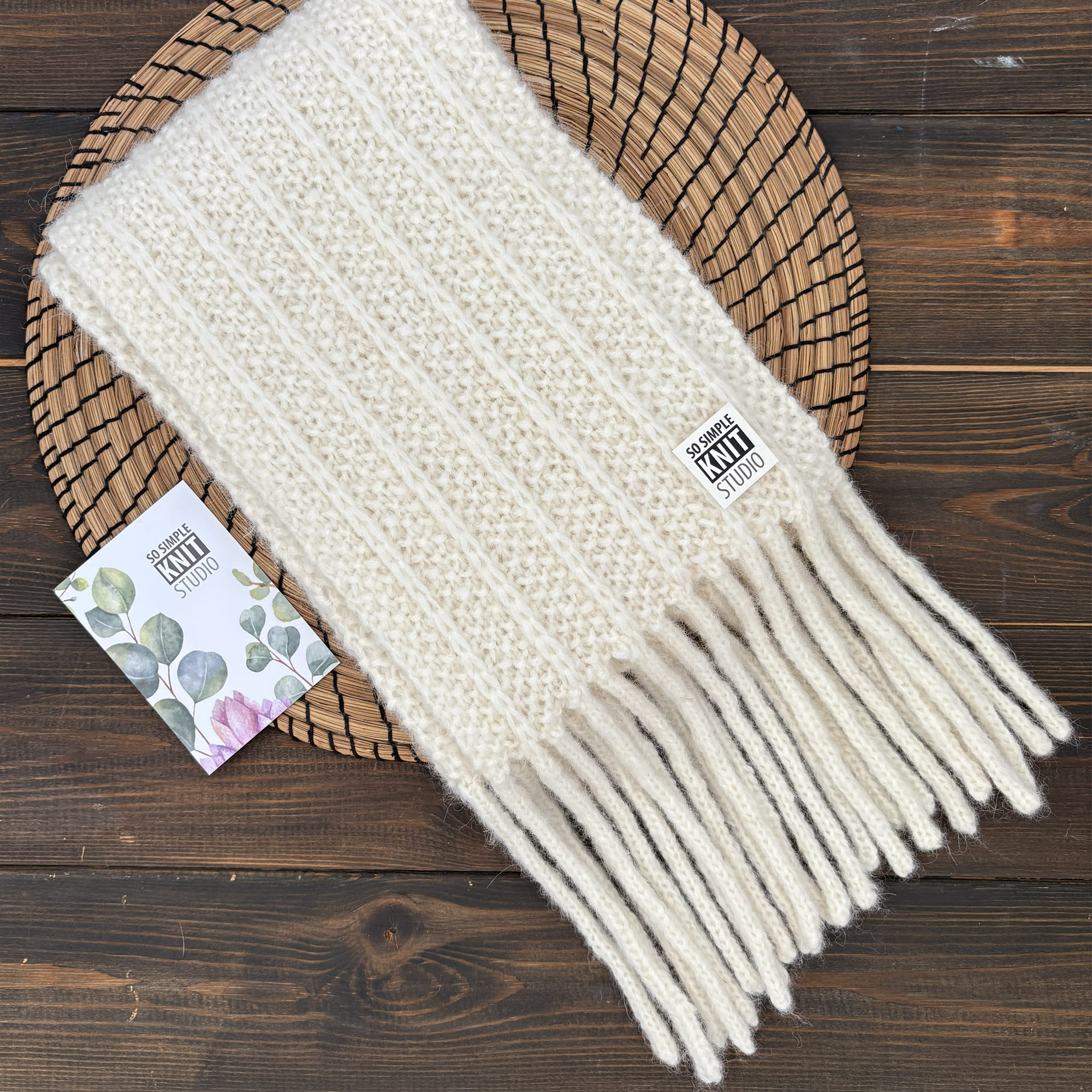 Air Scarf Knitting Pattern | Sosimpleknit.com
