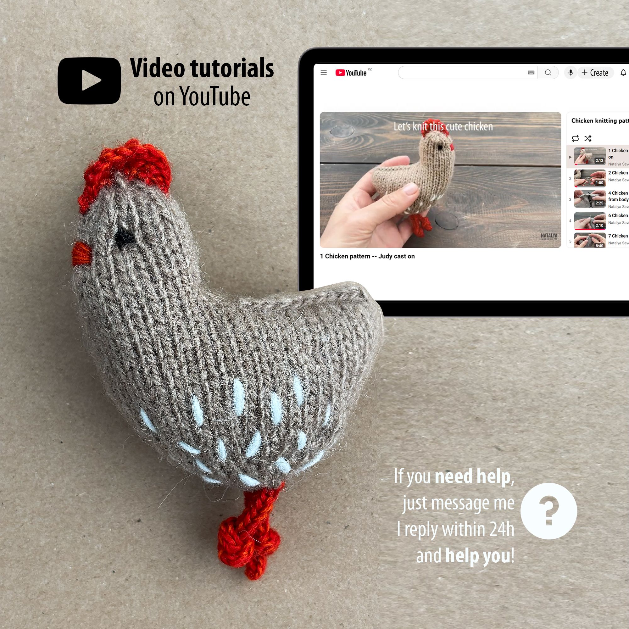 Chicken Knitting Pattern