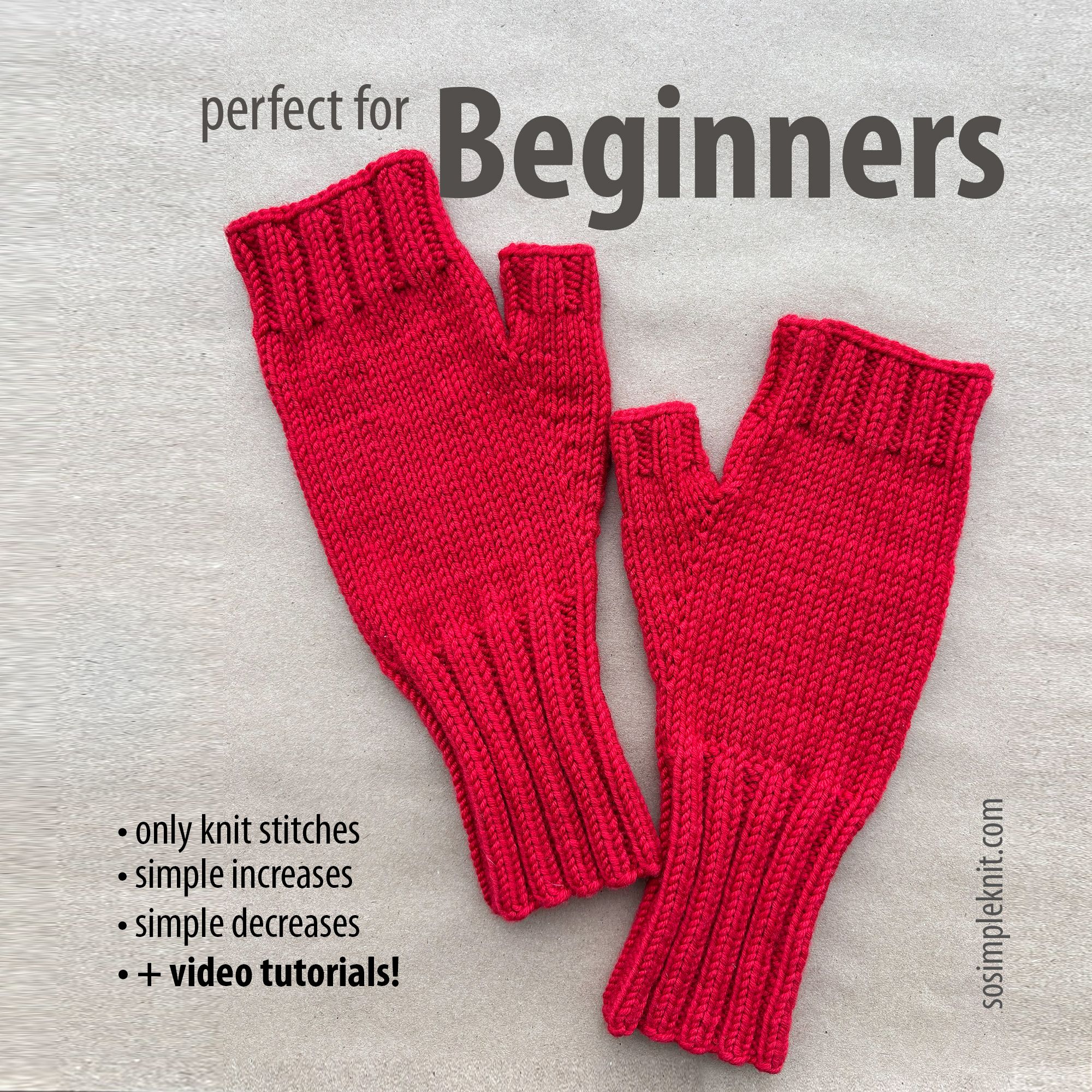 Fingerless Gloves for Women Knitting Pattern