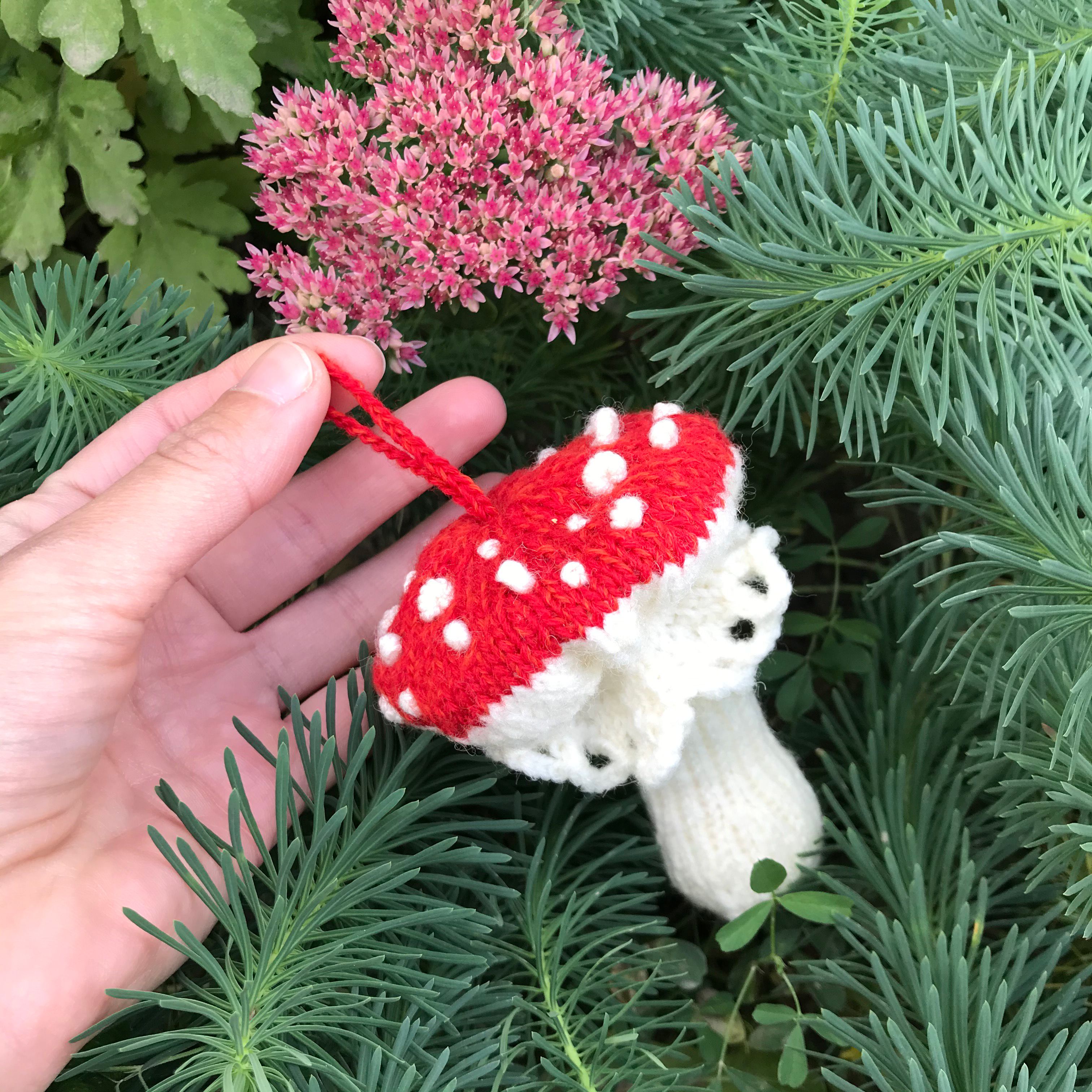 Fly Agaric Mushroom Amanita Muscaria Knitting Pattern