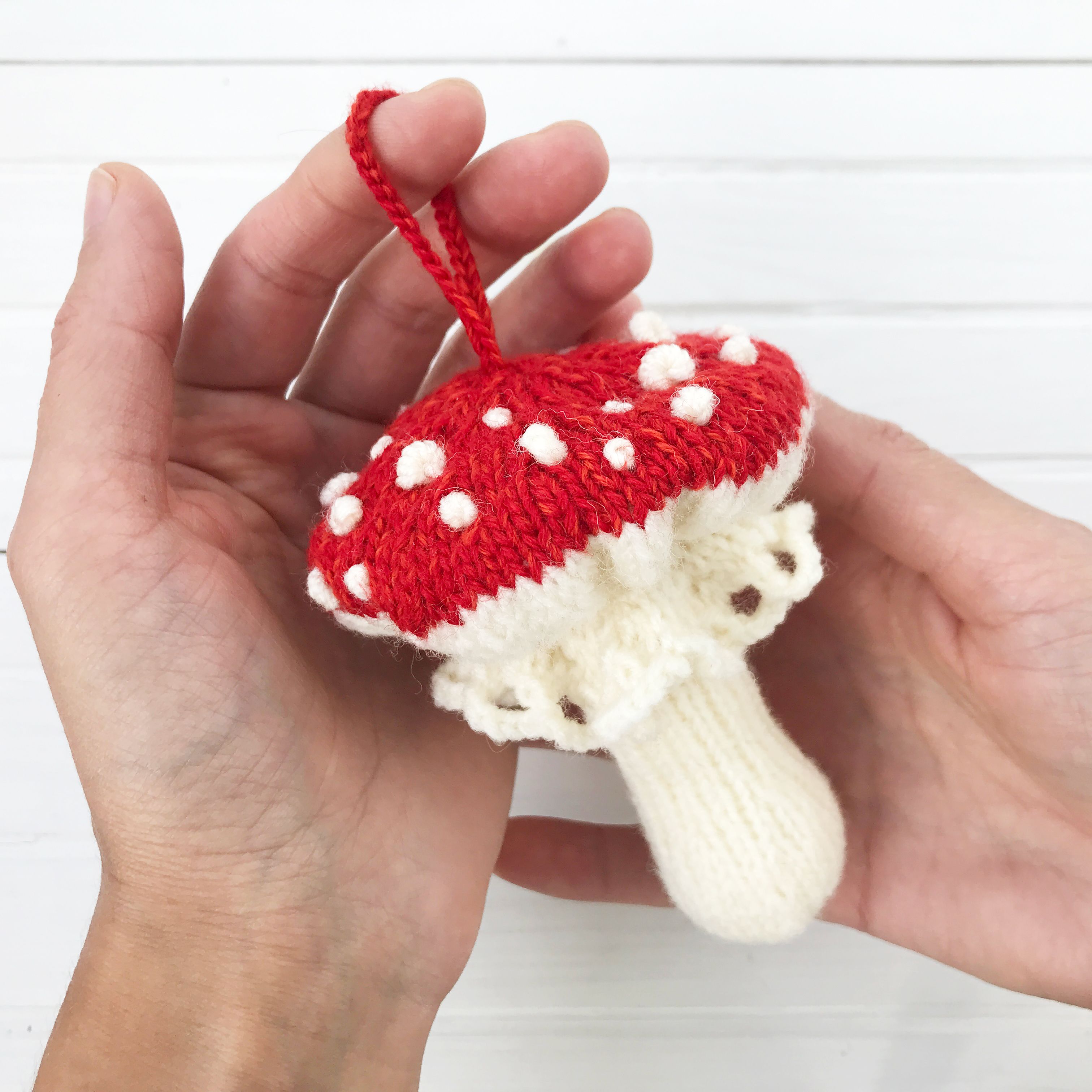Fly Agaric Mushroom Amanita Muscaria Knitting Pattern