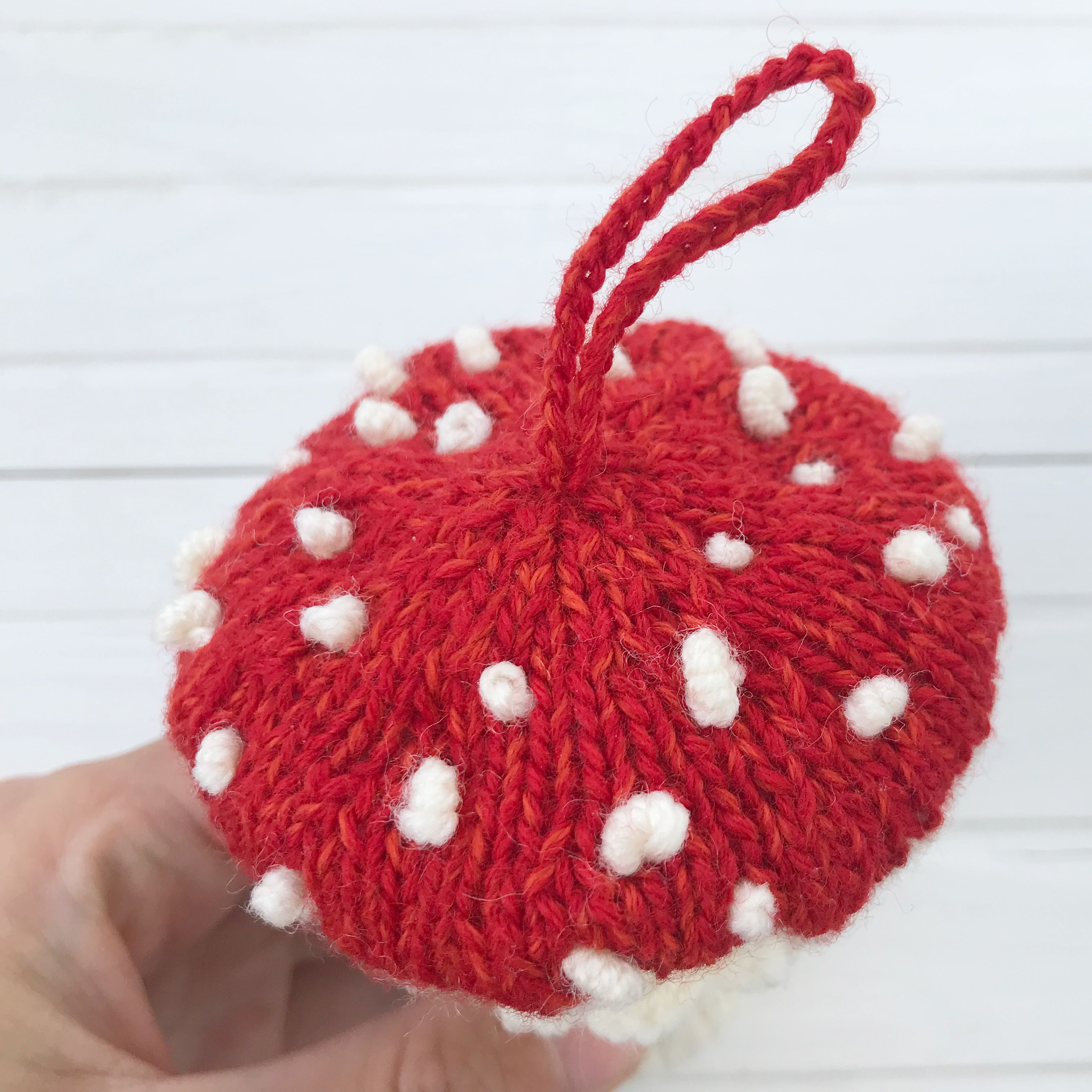 Fly Agaric Mushroom Amanita Muscaria Knitting Pattern