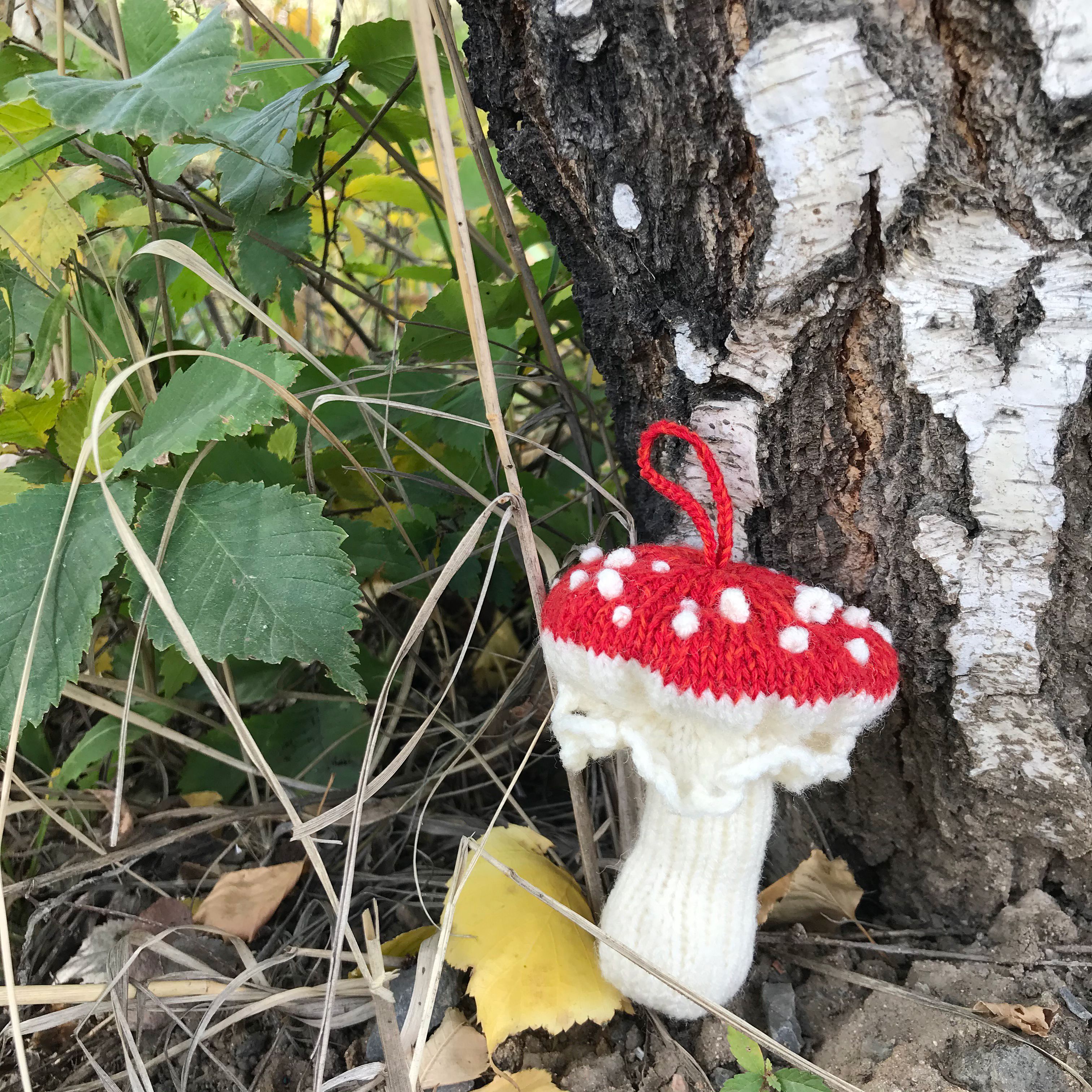 Fly Agaric Mushroom Amanita Muscaria Knitting Pattern