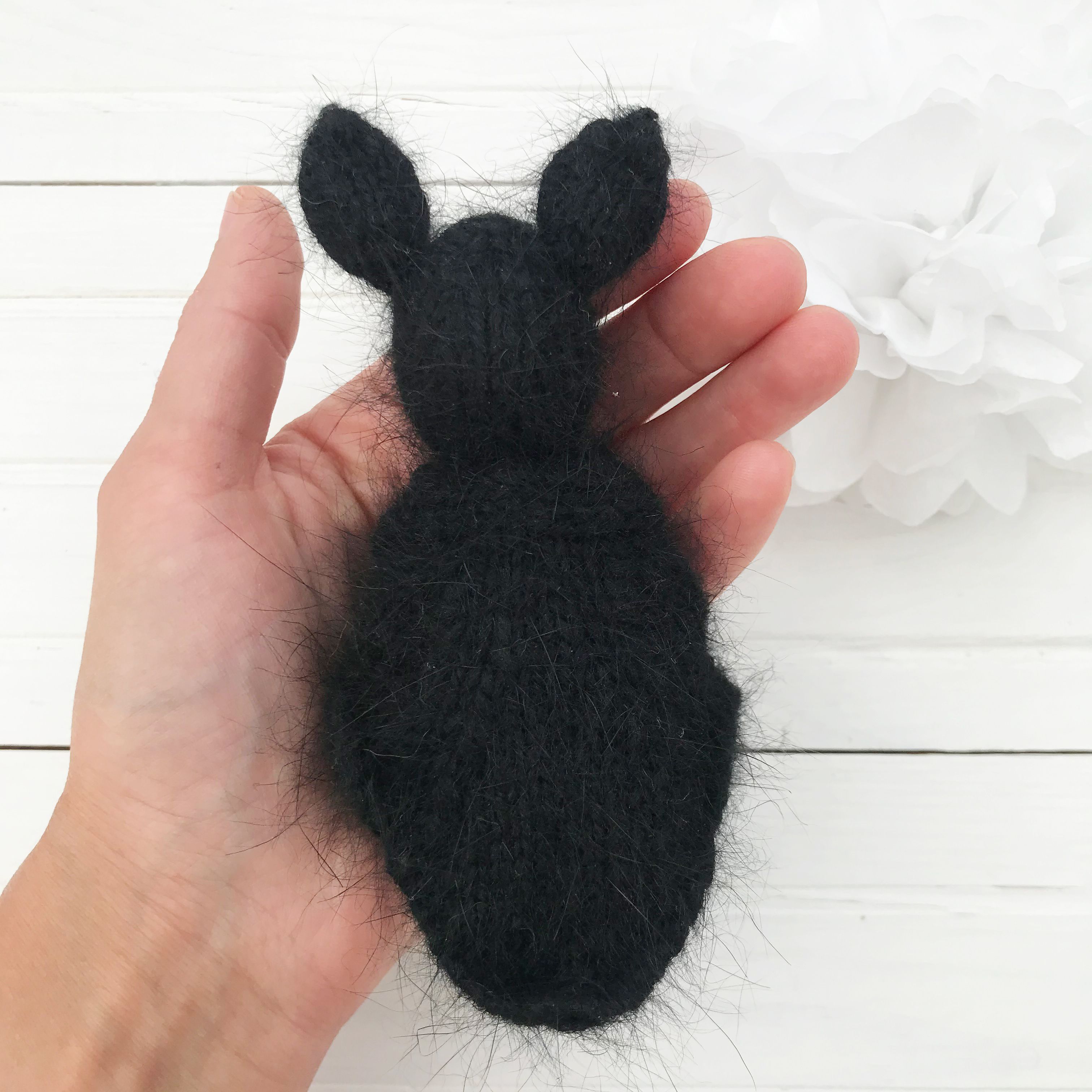 Halloween Bat Toy Knitting Pattern