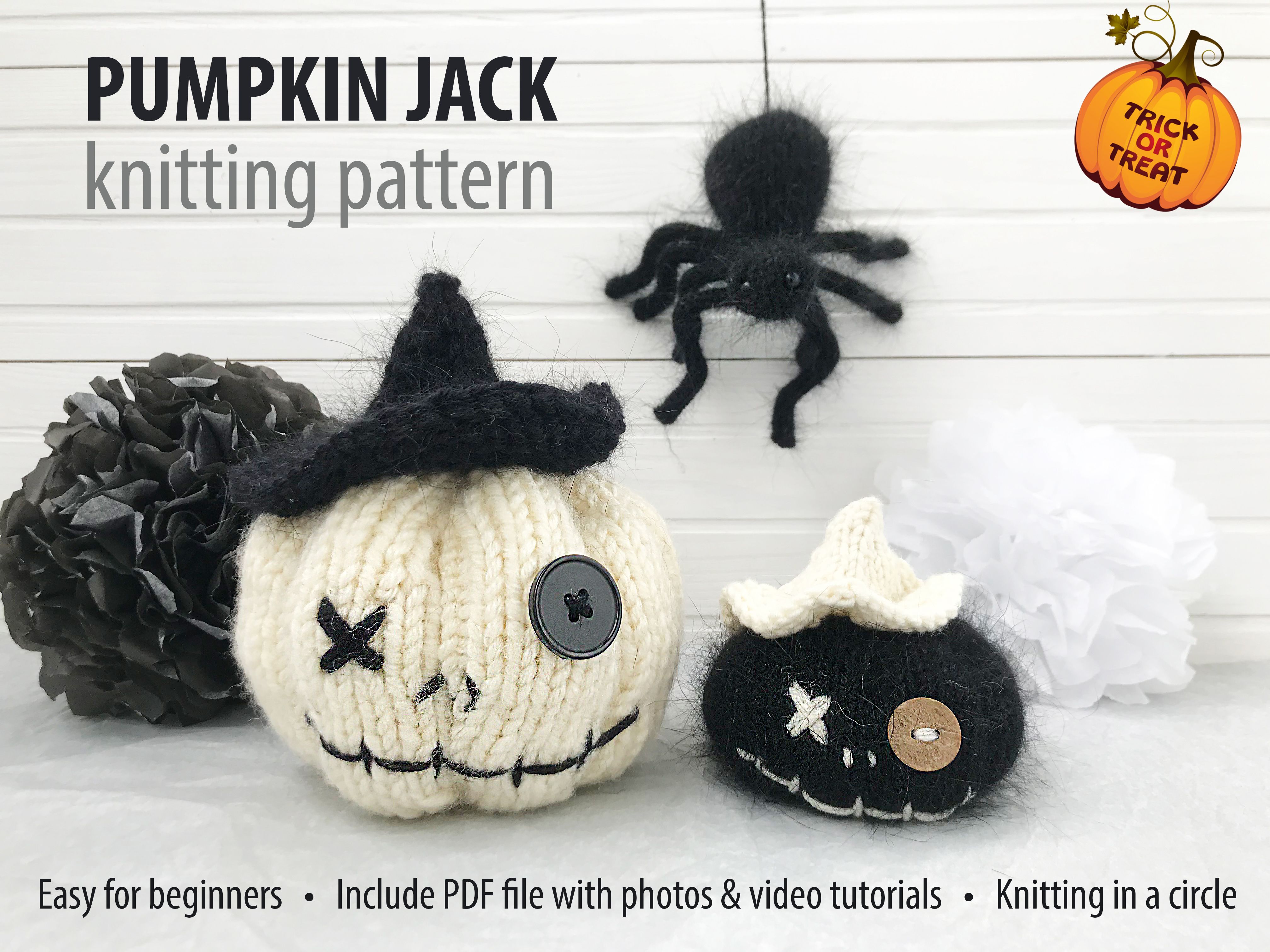 Halloween Pumpkin Knitting Pattern