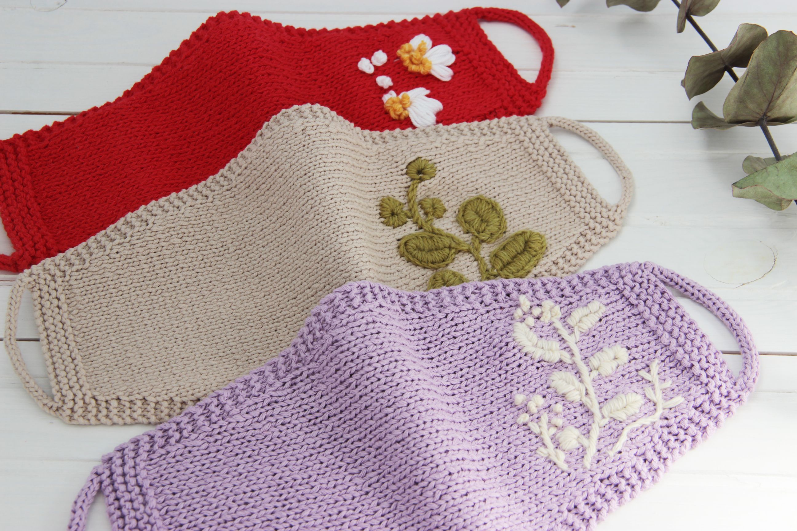 Knit Face Mask Pattern – Washable, Reusable, Kids & Adults