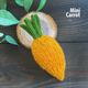 Mini Carrot Knitting Pattern