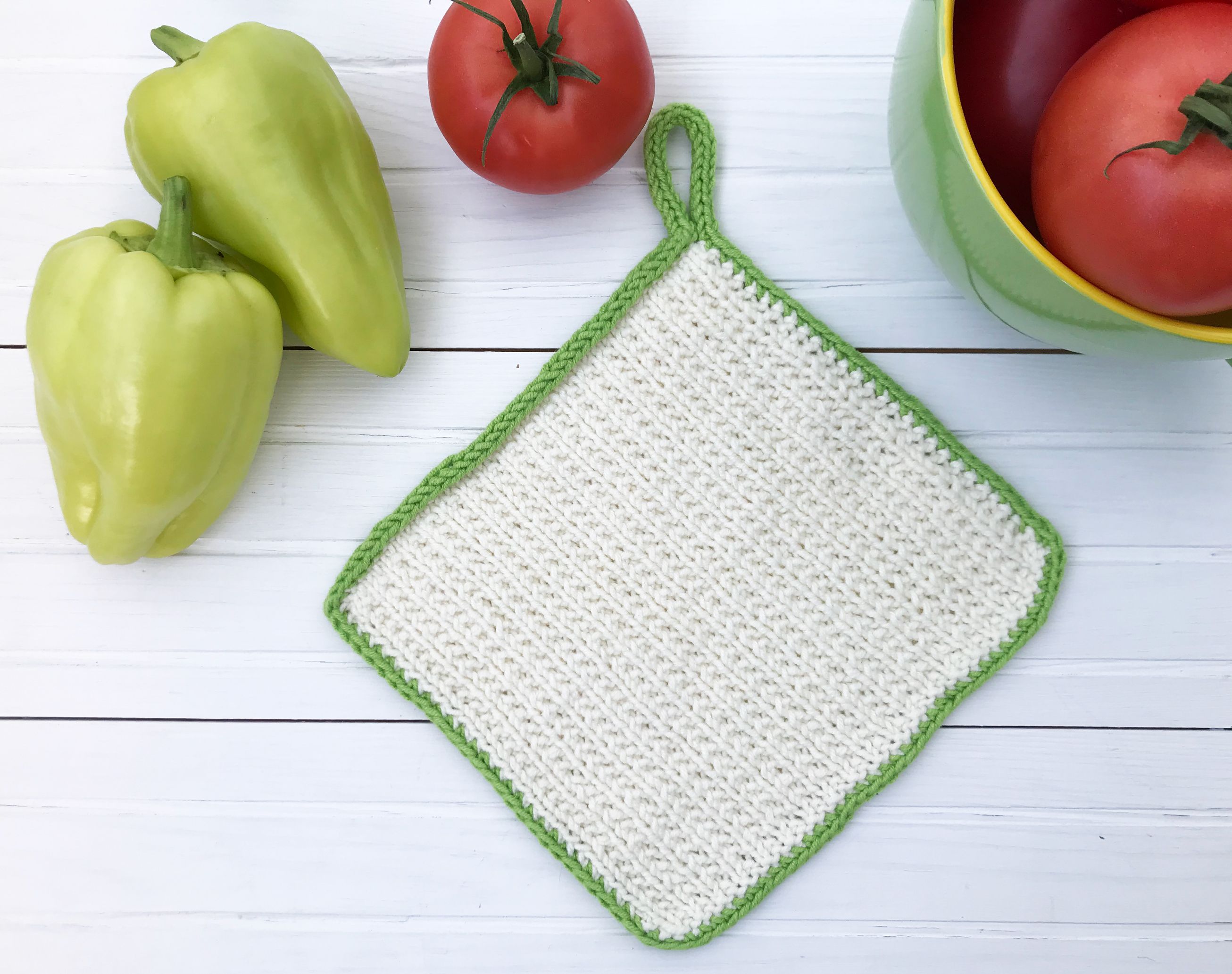 Set of 3 Knitted Dishcloths Knittting Pattern